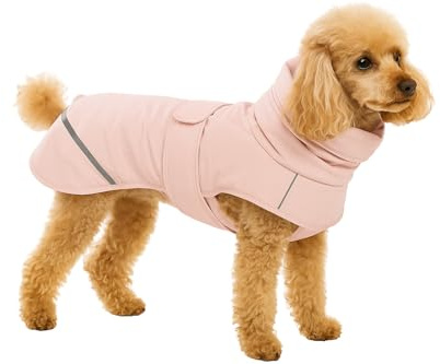 Flamingo Hundemantel Winter – Cujo Rosa – XXS 30cm – warm & modisch – Polyester – isothermische Innenschicht – wasserabweisend – reflektierende Streifen – Klettverschluss – Geschirröffnung