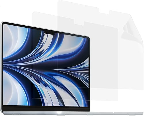 MyGadget 2x Folie [ Klar ] kompatibel mit MacBook Air 15,6 Zoll ab 2023 - A2941 | A3114 [ M3 & M2 ] Display Schutz - Bildschirm Schutzfolie - Clear