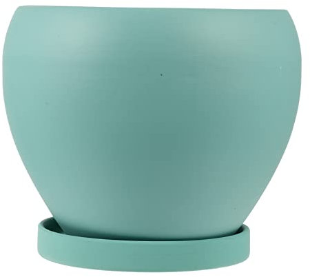 Yardwe Elegante Keramik Topf Grün Decor Anlage Bonsai Container Home Office