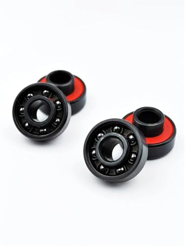 IROHOGCL 4 Stück 608 2RS integriertes Hybrid-Keramik-Kugellager 8 x 22 x 7 mm ABEC-11 Hochgeschwindigkeits-Rollschuh-Skateboard-Radlager