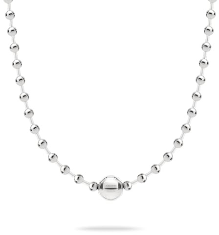 LIEBESKIND BERLIN Damen Steel Ball Collection – Ohrringe, Kette & Armband aus Edelstahl in Silber, Gold, Roségold & Schwarz - die fließenden Kugel-Designs geben jedem Outfit einen coolen