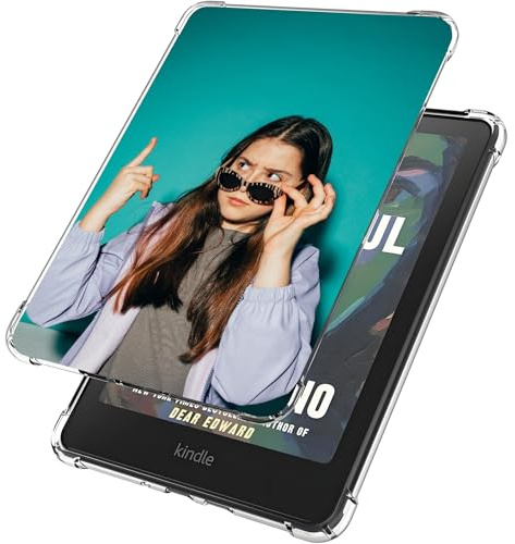 Kompatibel mit Kindle Paperwhite 12. Generation 2024 und Kindle Colorsoft Signature Edition (Version 2024), personalisierte Hülle, ultradünn, weich, TPU, transparent, leicht, stoßfest, 12. 2024-1 Bild