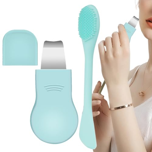 Qutalmi Grattoir Visage | Spatule - Accessoire Nettoyage Nez Soin Quotidien Maison Voyage Matin Soir Hommes Femmes