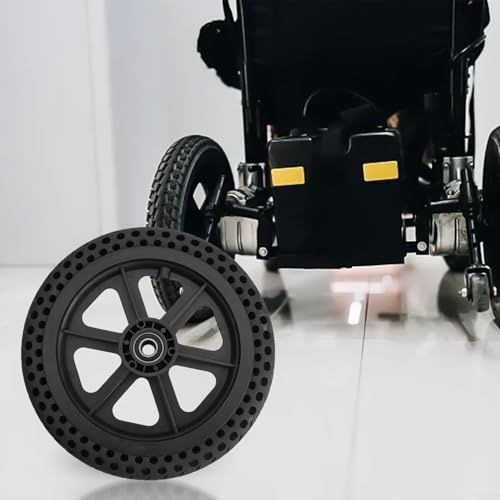 Gdfnmogo 30,5 cm (12 Zoll), 30,5 x 3,8 cm (12 x 1,5 Zoll), massiver Reifen für ältere Menschen, Elektro-Rollstuhl, pannensicher, flacher Gummireifen mit verbessertem, schlauchlosem Rad, kompatibel mit