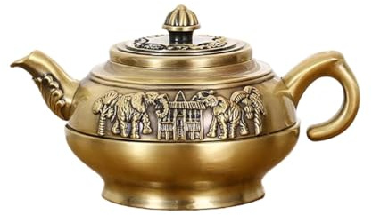 Jarra metálica para Licor, Estilo Vintage, nostálgica, Antigua, Creativa, de Bronce, para té, café o Agua, Ideal para Bodas (150 ml).