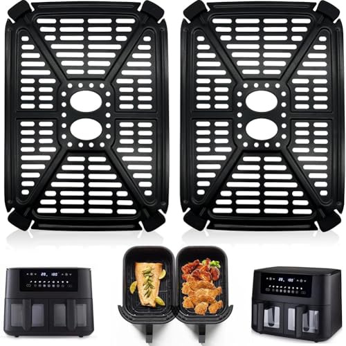 23.5 X 17Cm Tower Air Fryer Trays For Various Air Fryer, Support Plate Oil Separator Replacement Spare Parts(2pcs)