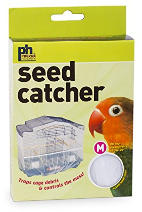 Prevue Pet Products 821W Mesh Bird Seed Catcher, White, Medium/8