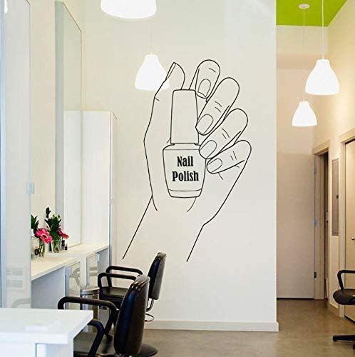 Nagellack Wandtattoo, Nagel Salon Vinyl Aufkleber, Nagel Maniküre Wand Dekor Kunst, Home Decoration Idee, Pediküre Salon Aufkleber 42X66Cm
