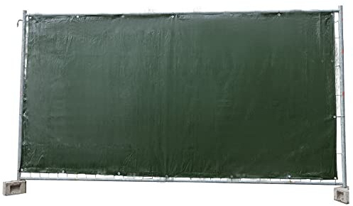 10x Bauzaunplane Zaunplane Plane Sichtschutz 150g/m² - grün