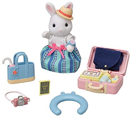Sylvanian Families 5641 Großes Reise Spielset mit Figur - Puppenhaus Spielset