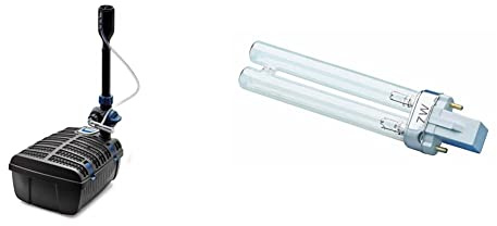 Oase Filtral 3000 UVC-Klärer | schwarz | 9 Watt UVC-Technologie & 57111 Ersatzlampe UVC 7 W, passend für BioSmart 5000, BioPress 4000, ClearTronic 7 W, Filtral UVC 2500