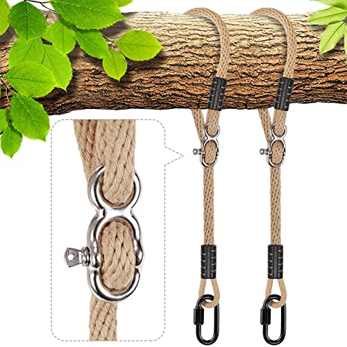 BeneLabel Schaukel Baumbefestigung 150cm Verstellbar Seil/2/Naturtrikot