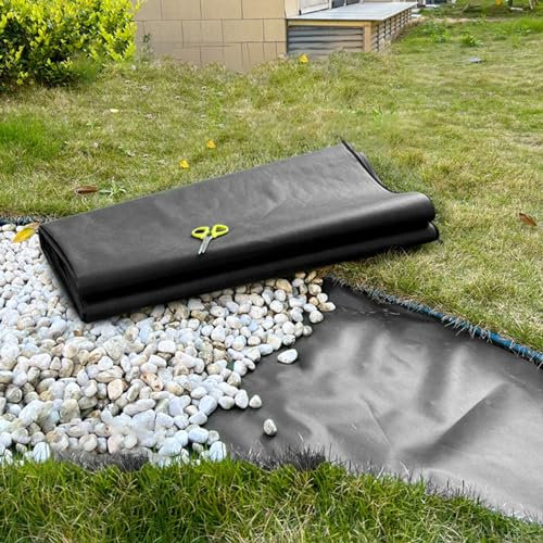 SDFVSDF Unkrautvlies Schwarzes Unkrautvlies, Umweltfreundliches Vlies für Die Gartenlandschaft, Unkrautschutzmatte für Bauprojekte/Gartenbepflanzung(Size:1m(3.2ft) x10m(32.8ft))
