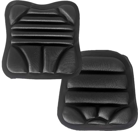 Walopola 2 Cojín de asiento de motocicleta, cojín de gel para asiento moto, cojín de asiento de gel para motocicleta, Asiento de Panal de Abeja, Almohadillas Protectoras de Glúteos para Moto