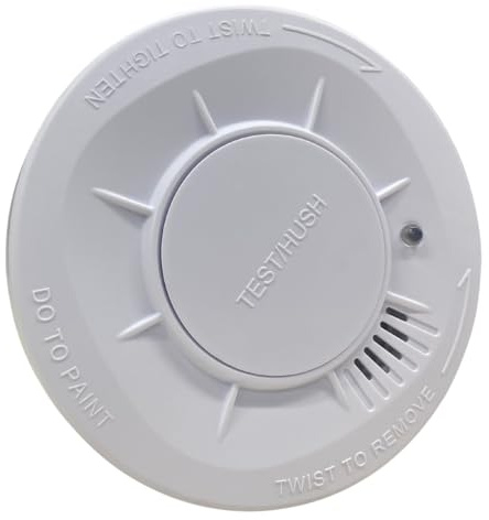 Smoke Alarms for Home with EN14604 Certification, 9V Replaceable Battery Powered Smoke Alarm, High-Sensitivity Sensor Fire Alarm, Compact Design, Easy Installation, Ideal for Home, Office, and More