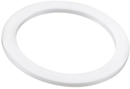 TOP-VIGOR 10Pcs PTFE Flat Washers 45mm OD 35mm ID 2mm Thickness Sealing Gasket Flange Gasket for Faucet Pipe Water Hose, White