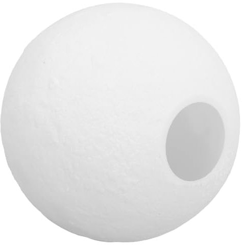 Angoily Decorative Moon Lampshade Ceiling Lampshade Grey Plastic Light Cover for Living