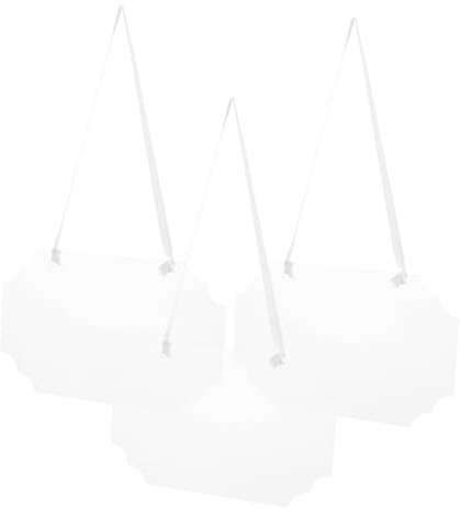 DIYEAH 3stücke Transparente Acryl-hängeschilder Leere Tafeln Für Nachrichten Kreative Beschilderung Für Home Office Und Einzelhandel Vielseitig Einsetzbar