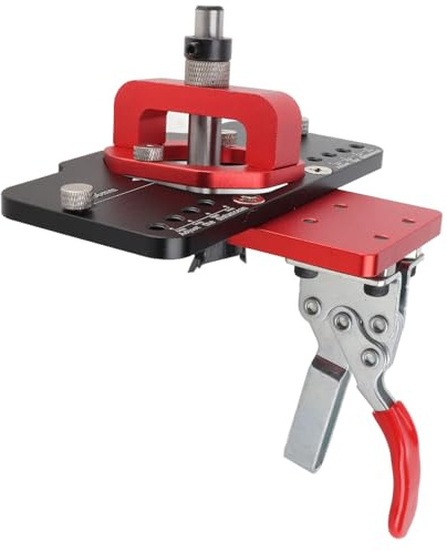 Topfscharnier Schablone 35 mm, Bohrschablone Möbelbau Verdecktes Scharnier Jig Bohrerführung Locator für verdeckte Türinstallation Aluminiumlegierung Lochöffner, für Scharniere