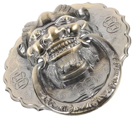 Homoyoyo Antiker Löwenkopf Türklopfer Mit Ringdesign Löwenkopf-designgriff Für Haustürzubehör Retro Türgriffzubehör Aus Metall Für Möbeldekoration