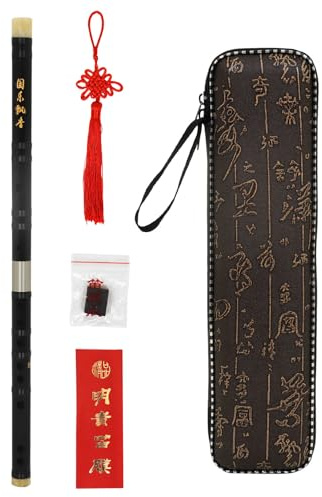 Uqezagpa Redwoods Flute Portable Chinese Flute Wood Flute Pipe Tradition Musical Instruments for Beginner, Music Lover