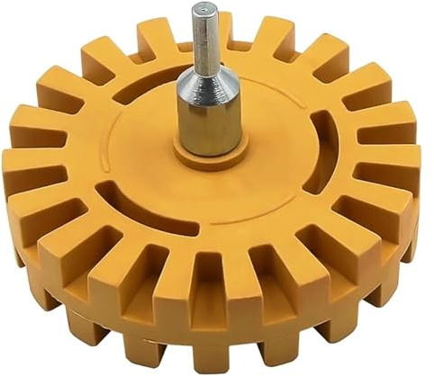 Pneumatic Rubber Remover Wheel for Car Decal Sticker Film Glue Removal Eraser Scraper Disk Polish Auxiliary Tool BYINGS
