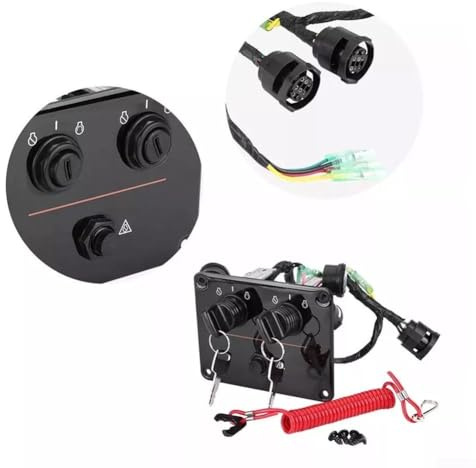 6K1-82570-08-00 Pannello doppio dell'Assemblea dell'interruttore a chiave doppio superiore per i motori fuoribordo con resistenza alle vibrazioni e specificazione OEM