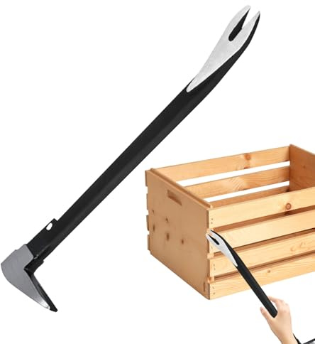 Nail Puller Tool - Cat Paw Pry Bar, Carbon Steel Hammer Design, Flat Crowbar | Long Lasting Heavy-Duty Nail Extractor for Carpenters Woodworkers Professional Construction DIY Tool Equipment