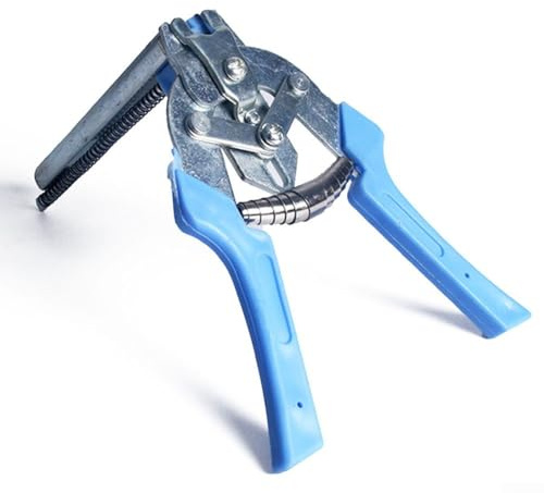 Filteilect for Ring Plier M Type Nailer with 600 Clips for Wire Mesh, Gabions, Bird Cages, Poultry Fencing, Chicken Coops, and Quail Cages – Stainless Steel & Plastic Hand