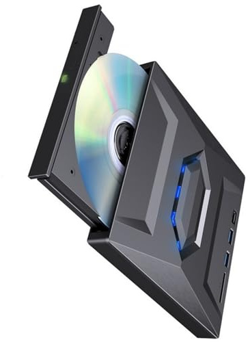 Uqezagpa Masterizzatore e lettore DVD esterno USB 3.0 e tipo C Lettore DVD masterizzatori ottici per laptop e desktop lettore Bluray