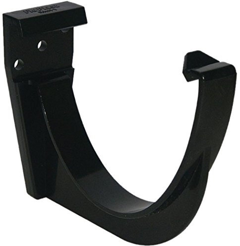 (Fascia Bracket) in The Floplast (Black) Hi-Cap Guttering Range Gutter:115mm DOWNPIPE: 68 or 80mm Select Individual Components as Required