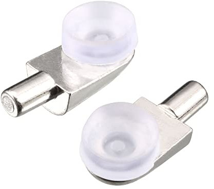 sourcing map 10stk. für Glas Holz Regal Gummi Saugnapf Bodenträger Halterung 5mm Pin Dmr.