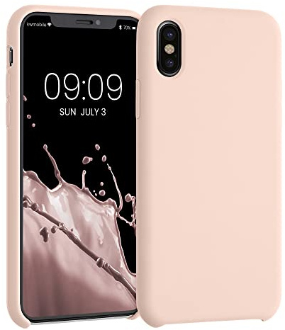 kwmobile Housse Compatible avec Apple iPhone X Coque - Housse de téléphone Protection Souple en TPU Silicone - Coconut Swirl