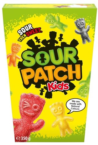 Sour Patch - Gomme aromatizzate alla frutta per bambini, con rivestimento in zucchero acido, 350 g
