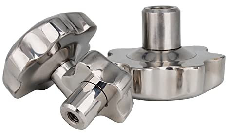Handmuttern, Flügelmuttern, Pflaumengriffmutter aus Edelstahl 304, Sternhandrad-Handschraubkappe, Sternflügelmuttern (Size : M10(Head48mm))