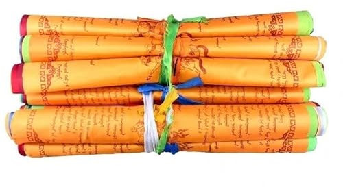 InDmar Bandiere da Esterno, Bandiere di Preghiera, Bandiera del Tibet, Bandiere di Preghiera Buddista tibetana, Lunghezza 5,5 M 44 * 46 cm (5,5 Metri 10 Pezzi (44 * 46 cm))