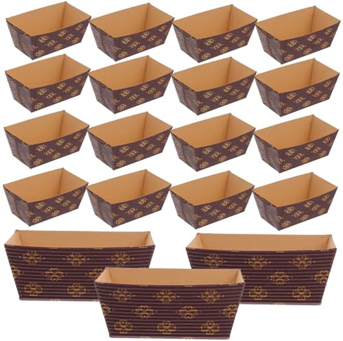 FUNOMOCYA 50pezzi Teglia Per Pane Teglia Per Plumcake Rettangolare Teglie Di Carta Antiaderenti Resistente Alle Alte Temperature Distribuzione Uniforme Del Calore Facile Da Usare Per Cottura