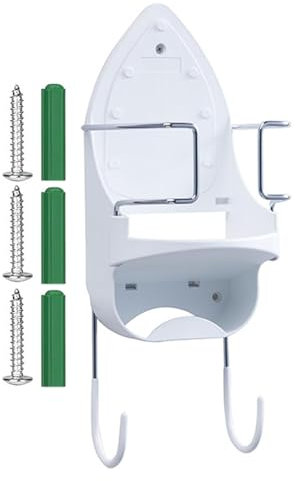 Esncddym Colgador para Tabla de Planchar, Soporte de Pared para Tabla de Planchar | Estante de Soporte para Tabla de Hierro Resistente,Colgador de Puerta para Tabla de Planchar, Gancho para Tabla de