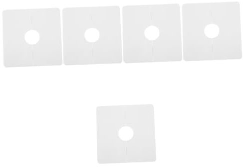 DOITOOL 5stücke Air Conditioner Wandlochabdeckung Selbstklebende Dekorative Platte Für Rohröffnungen Leicht Zu Installieren Langlebig Luftzug Und Schmutz Weiß