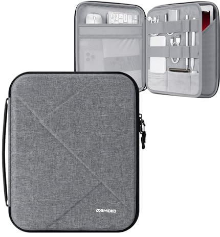 MoKo 13 Zoll Hard-Eva Tablet-Tasche mit Tragegriff