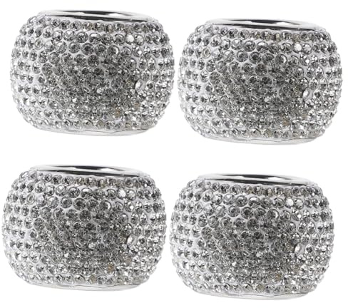 ULTECHNOVO 4stücke Auto Kopfstützenringe Diamanten Stilvolle Nackenstützen-accessoires Für Auto Funktionsschoner Und Eleganter Innendekor