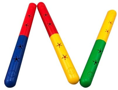 MUSISALY Bastoncini Da Ginnastica 3 Pezzi Casuale Leggeri E Portatili Per Giochi Di Staffetta Per Ragazzi E Ragazze