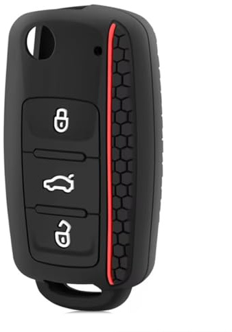 Golf Schutzhülle Autoschlüssel,3 Tasten aus Silikon Schlüsselbox VW | Autoschlüssel Hülle für VW Polo 4 5 6 Skoda Passat Caddy Jetta Beetle Bora