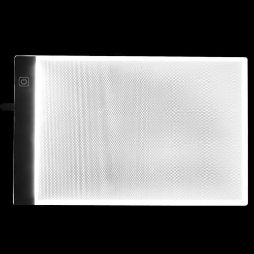 OHPHCALL Tragbarer LED Leuchttisch A4 Zeichenbrett aus Kunststoff mit Einstellbarer Helligkeit und USB Kabel 1,5m für Künstler und Studenten zum Zeichnen und Nachzeichnen