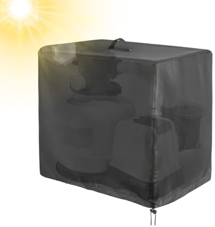 Pool Sandfilteranlage Abdeckung | wasserdichte Sandfilterabdeckung | Poolpumpe Abdeckung | Pumpenhäuschen Für Poolpumpe | 420D Oxford UV-Beständig Und Staub Dicht