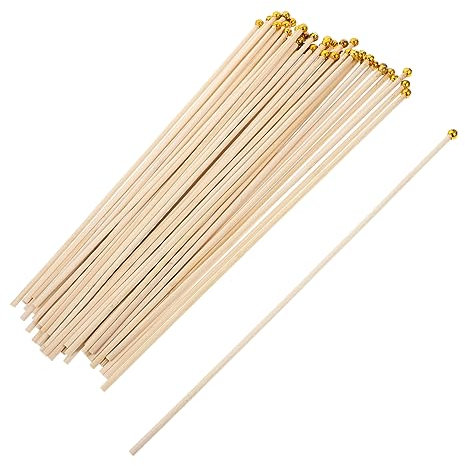 TOYANDONA 50pièces Mâts De Drapeau Bambou De Rechange pour Drapeaux Portatifs Compatible avec Accessoires De Bureau