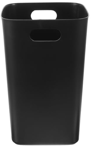 Sosoport Papelera Cocina 50l de Plástico Negro sin Tapa, Bote de Basura Versátil para Cocina, Estudio y Espacios Públicos, Fácil de Desechar