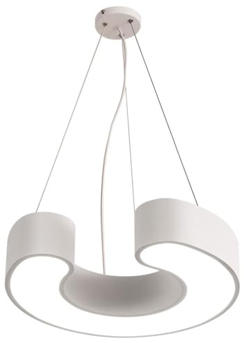 SHUANGZ Lámparas Colgantes LED Minimalistas con Diseño De Anillo, 40 Cm De Diámetro Lámparas De Techo con Acabado Metálico, Lámparas De Suspensión Luminarias Conectables para Oficinas Y Comercios