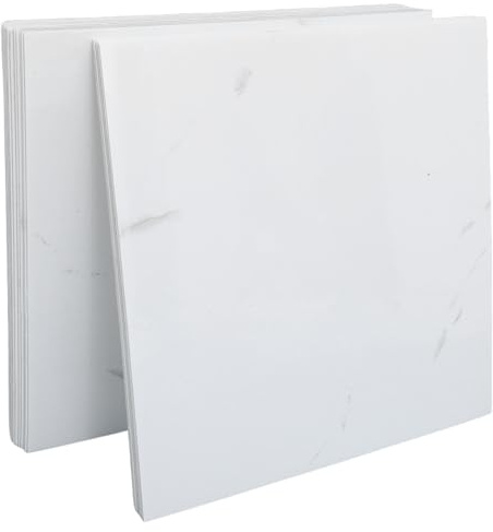 Ipetboom Adesivi Murali Impermeabili Autoadesivi per Piastrelle da Parete Cucina e Bagno Pannelli in PVC Staccabili 20 Pezzi Paraschizzi Decorativi Resistenti All’Umidità per Doccia e
