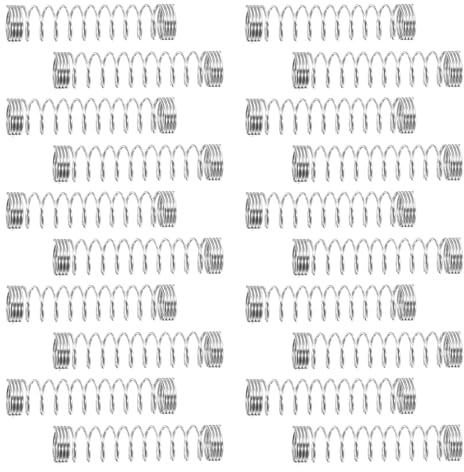 MOTHNUR 20 Molle Compressione in Acciaio Inossidabile per Penne a Sfera, Mini Molle di Tensione Compatibili per Riparazione Penne a Pressione, Kit 20 Pezzi per Uso Ufficio e Studio